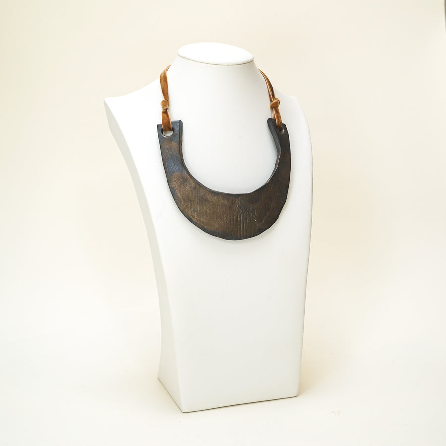 Bronze Warrior Plate Necklace