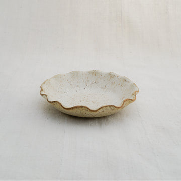 Speckled Cream MINI Pie Plate  /  Serving Dish