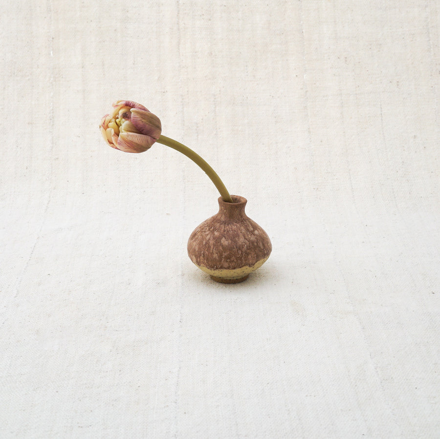 Tiny Tawny Bud Vase