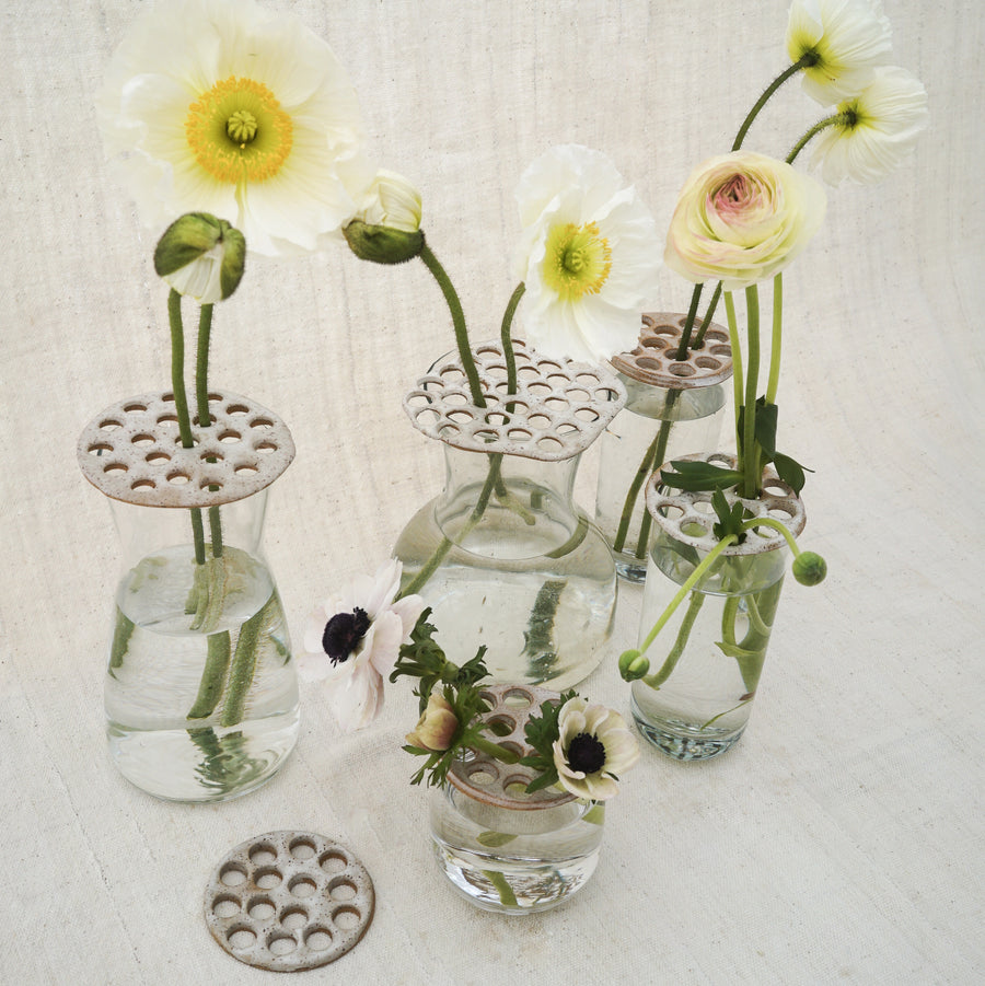 Floral Frog Vase Topper