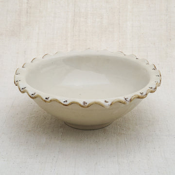Hand Painted Scallop Bowl