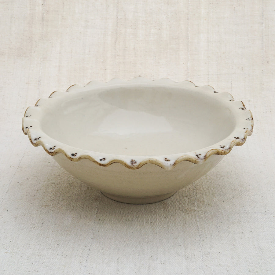 Hand Painted Scallop Bowl