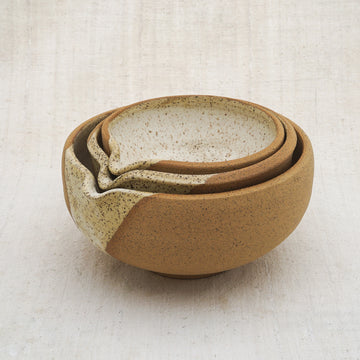 Freckled Cream Heirloom Mixing Bowl Set