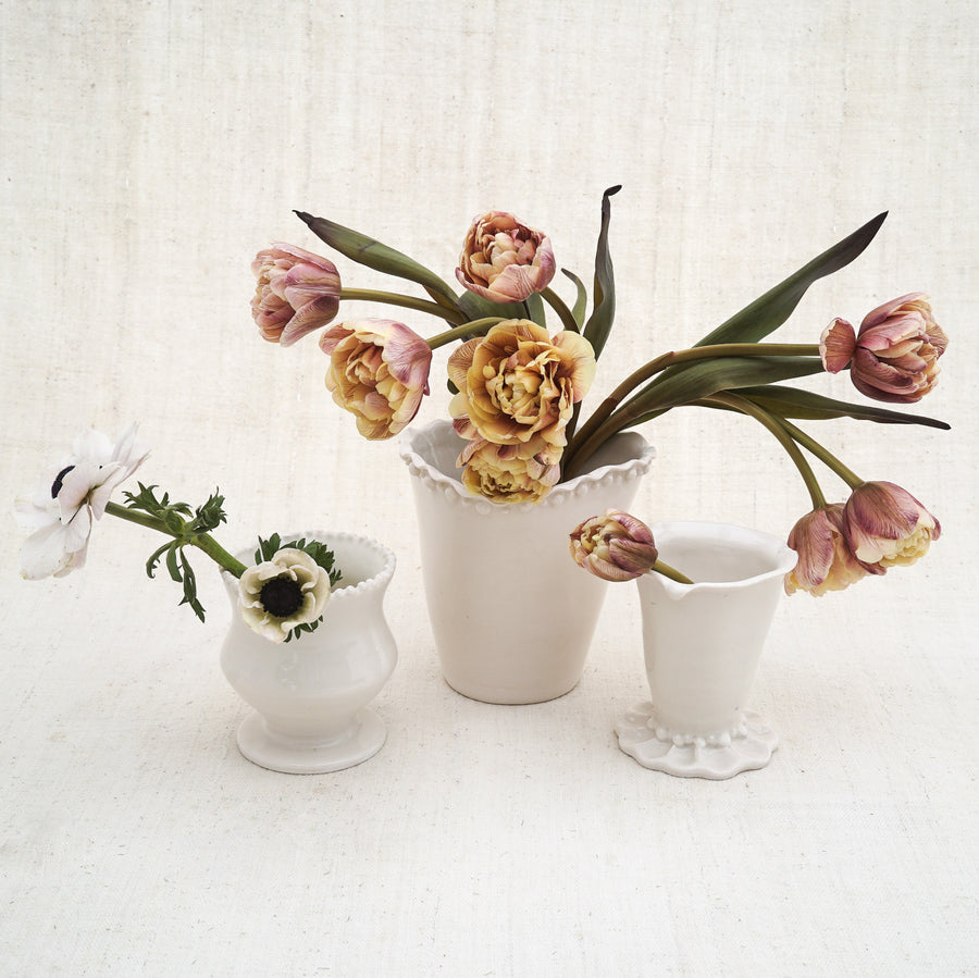 Tiny Tips of Pearls Vase