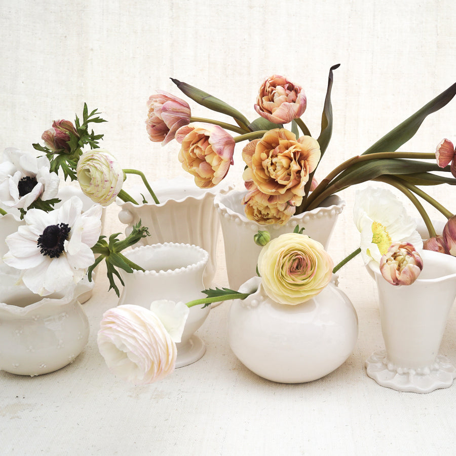 Tiny Tips of Pearls Vase