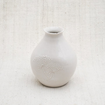 Queen Anne's Lace Porcelain Vase