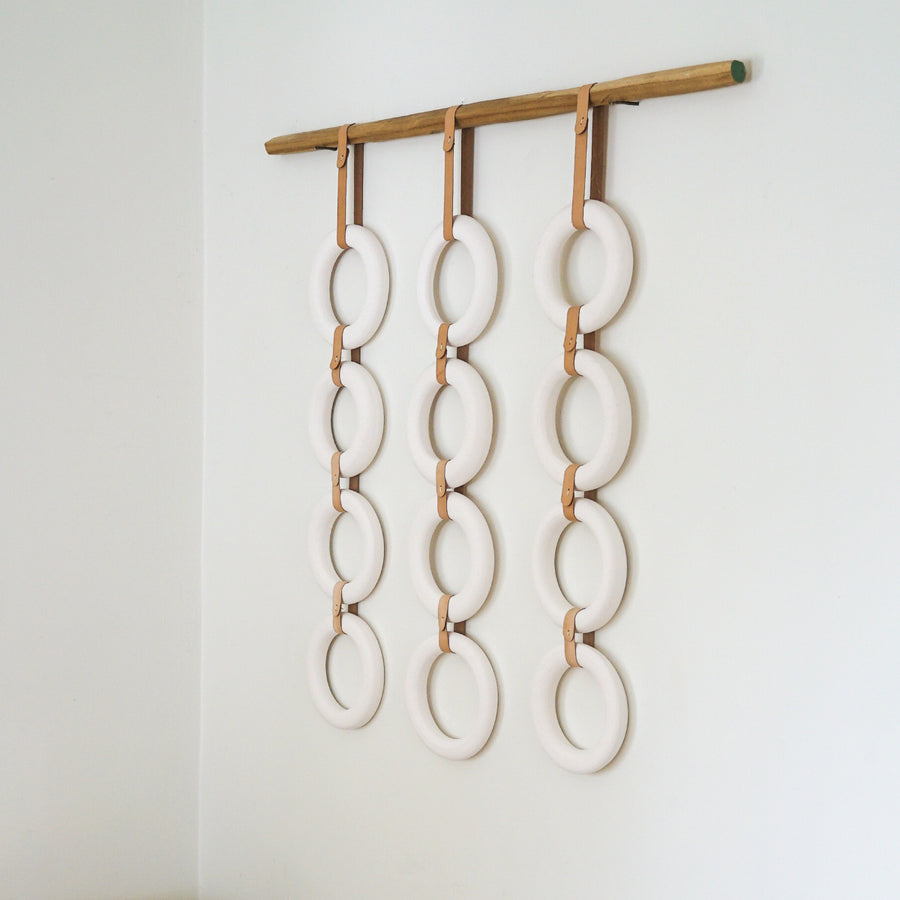 Porcelain & Leather Loops