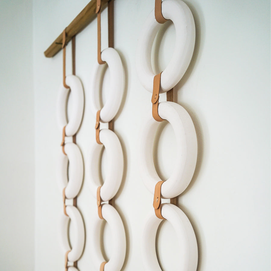 Porcelain & Leather Loops