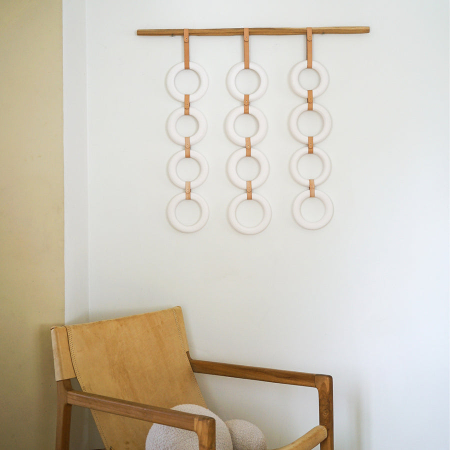 Porcelain & Leather Loops