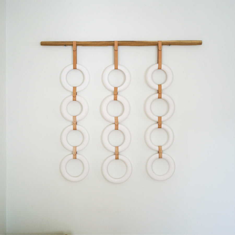 Porcelain & Leather Loops